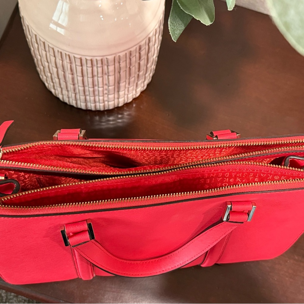 Kate Spade Coral Satchel Structured Bag Handbag Purse - Picture 4 of 6